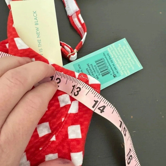 NWT Sea Level Swim Le Damier DD/E Underwire Bra - Orange Red Size US 6 - Picture 9 of 9